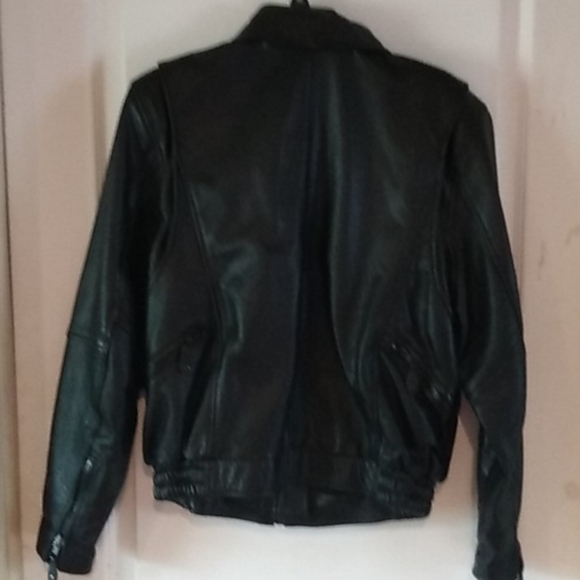 Women's leather bomberjacket new without tags - Picture 3 of 4